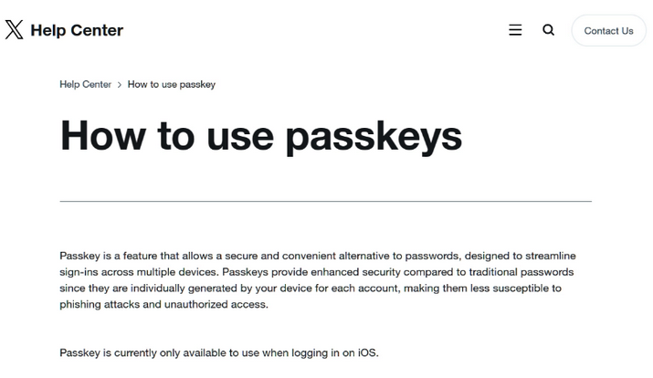 呼和浩特苹果维修店铺分享iOS用户如何通过通行密钥(Passkey)登录 